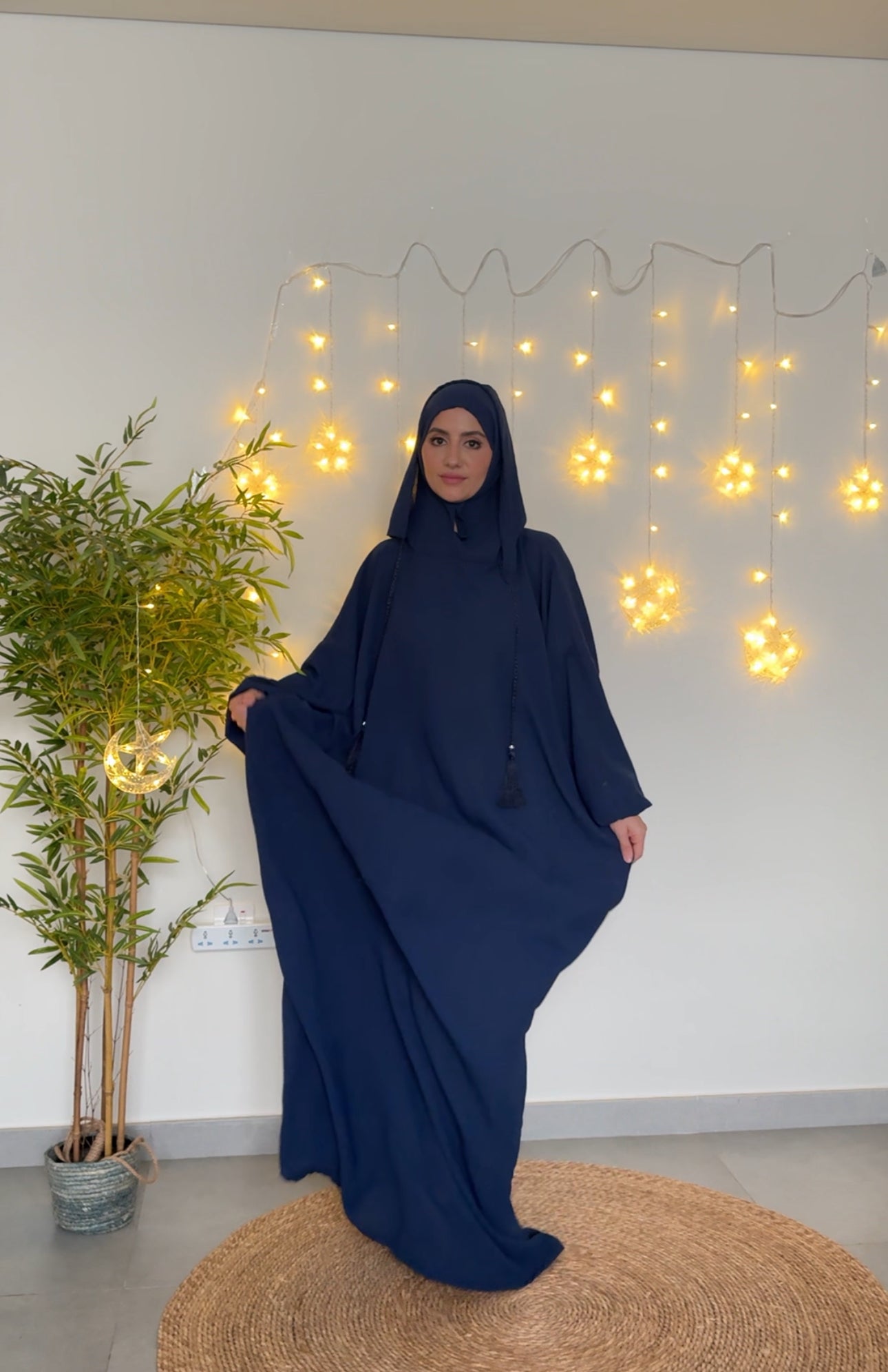 Navy burqa with no dots