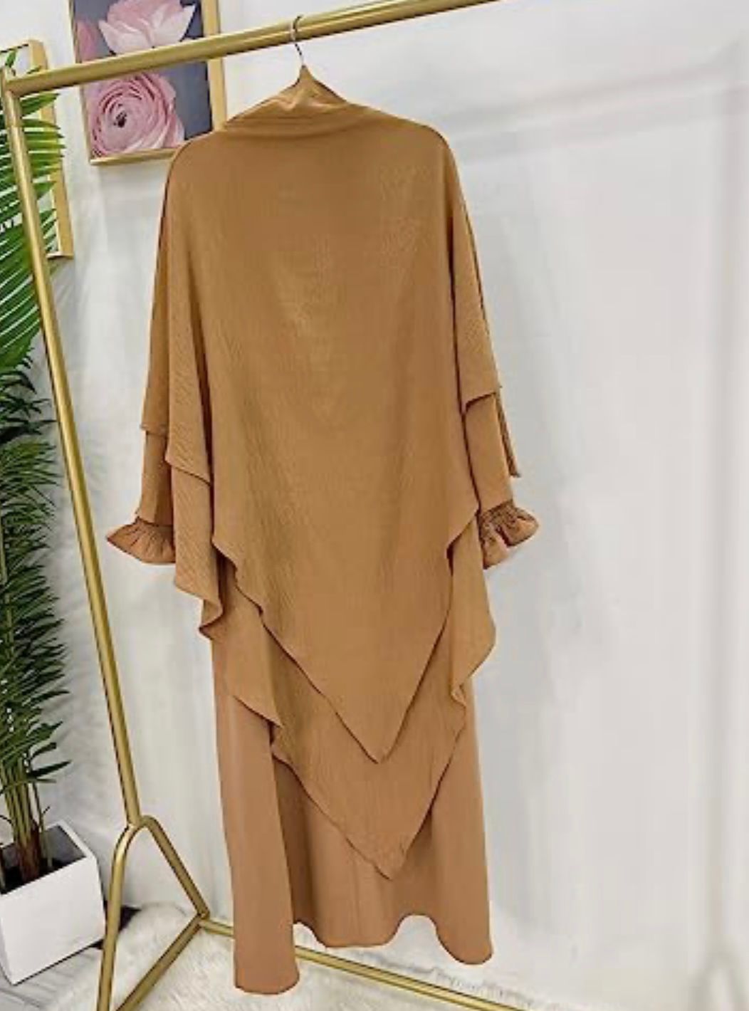 Two Piece Jilbab, with layered scarf and long sleeve inner